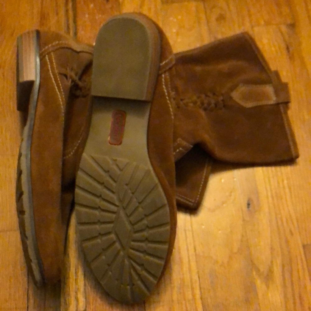 Brown/Tan Genuine Suede SPORTO Boots - Picture 5 of 5
